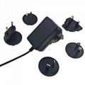   interchangeable plug 12V 1.5A ac adapter 3