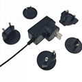   interchangeable plug 12V 1.5A ac adapter 2