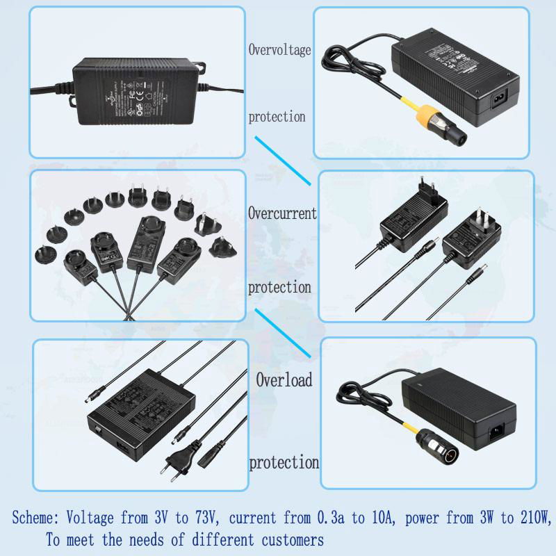  14.6v 5a 磷酸鐵鋰電池充電器 UL PSE GS KC 認証充電器 4