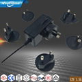   interchangeable plug 12V 1.5A ac adapter 1