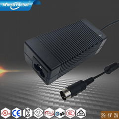 ce rohs ul fcc pse kc li-ion battery charger 29.4v 2a