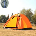 Factory price shiny orange inflatable camping tent