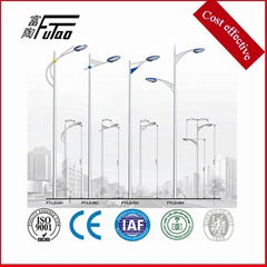 galvanized steel street light pole