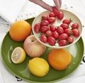 Plastic DIY Round Two Layer Fruit Tray 3