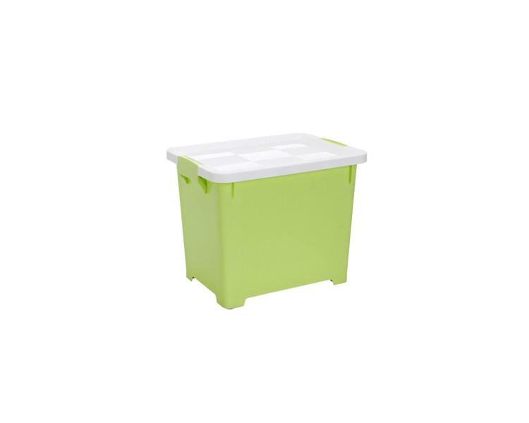 Household 20L Essentials with Lids And Sliding Wheels Storage Box