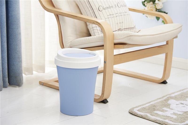 Tabletop Trash Can with Dome Lid 4