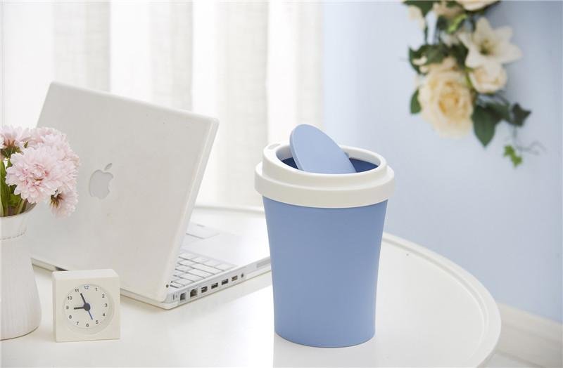 Tabletop Trash Can with Dome Lid
