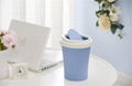 Tabletop Trash Can with Dome Lid