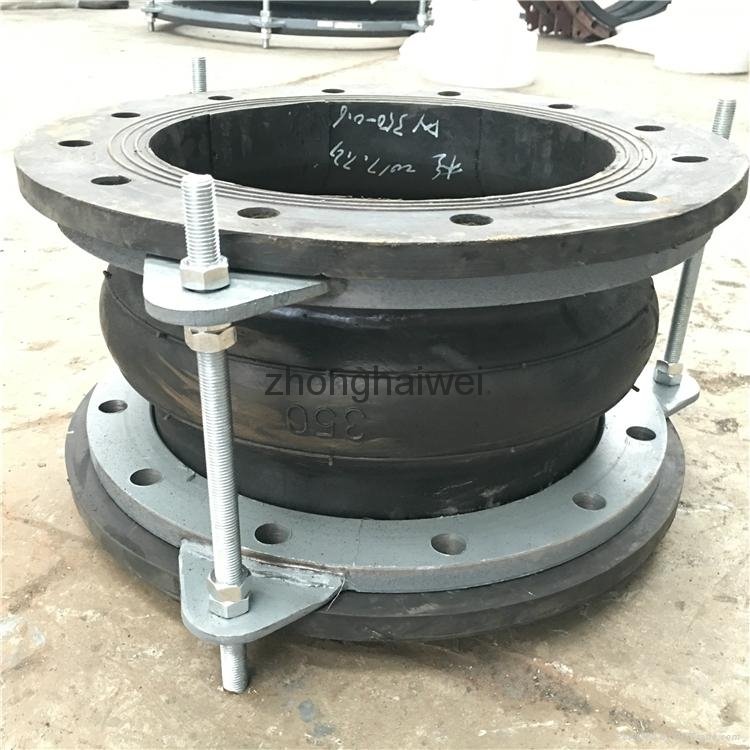 Anti vibration spiral rubber expansion joint flexible eccentric reducer