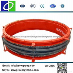 RS801 flexible fibre compensator rubber round fabric expansion joint