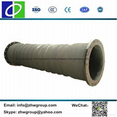 ZRH-DRH1002 flange discharge hose dredging rubber hose for mining