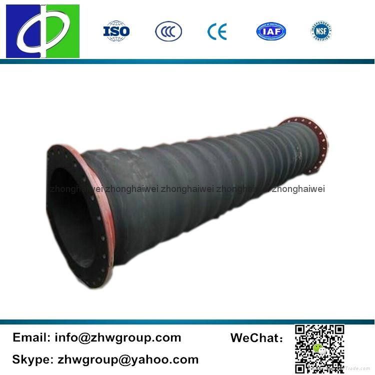 ZRH-DRH1002 flange discharge hose dredging rubber hose for mining 2