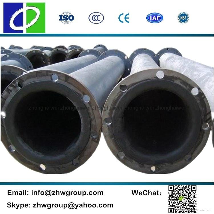 ERW rubber lined pipe carbon steel pipe rubber lined 2