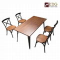 Rectangle Metal Frame Dining Table