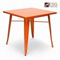 Standard Metal top metal leg dining tables 1