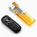 smallest cellphone or bluetooth earphone with SIM card and dial-up 2