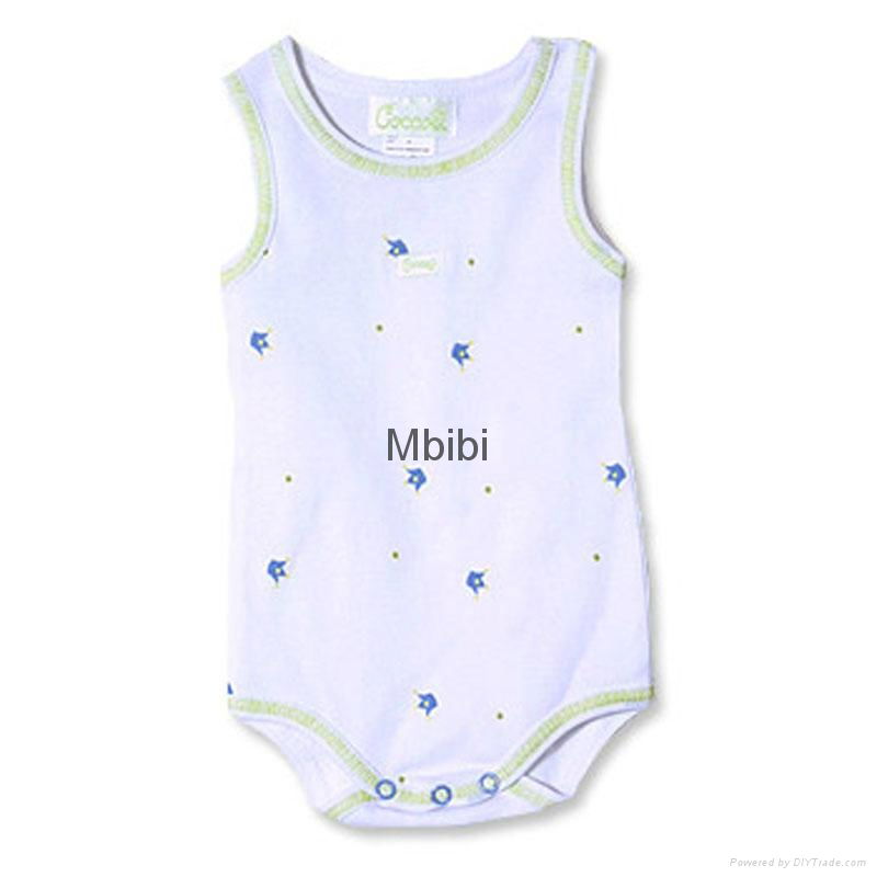 Mbibi Organic Cotton Sleeveless Baby Romper 3