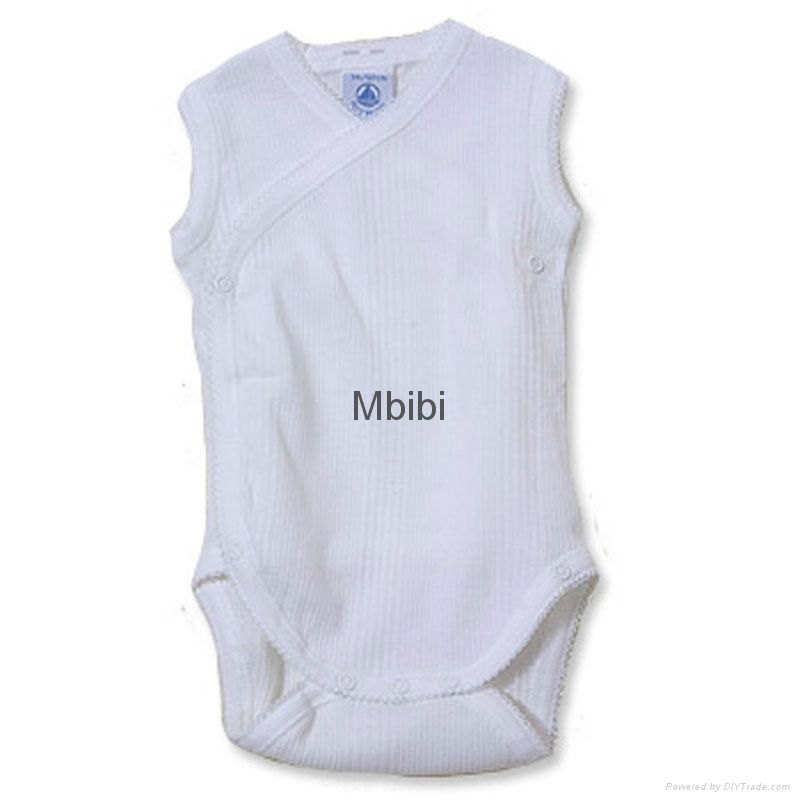 Mbibi Organic Cotton Sleeveless Baby Romper 5