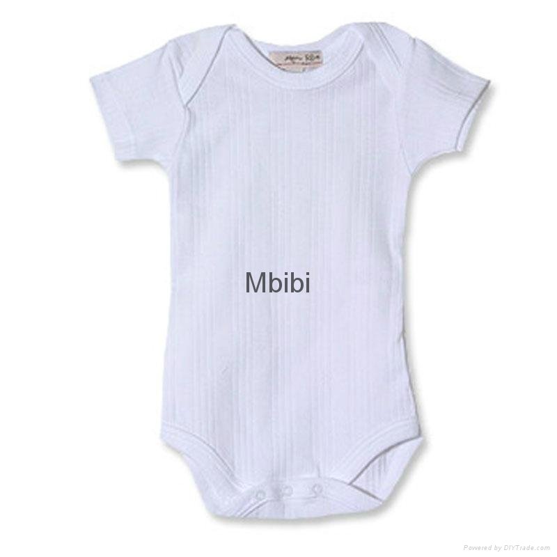 Mbibi organic cotton short sleeve baby romper 2