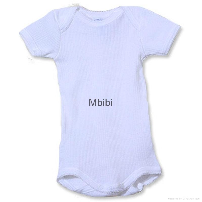 Mbibi organic cotton short sleeve baby romper 3