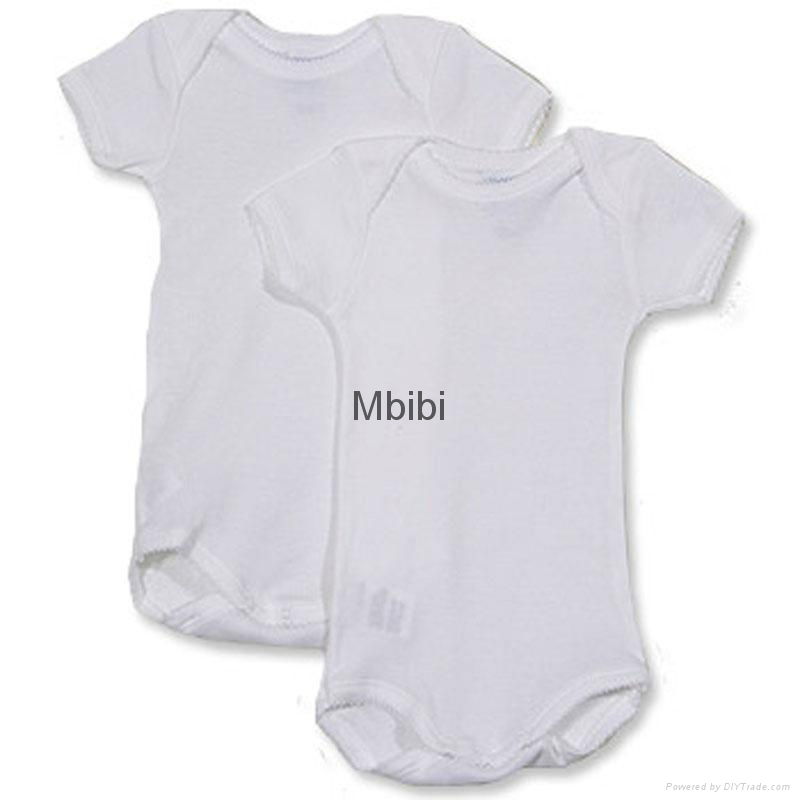Mbibi organic cotton short sleeve baby romper 5