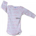 Mbibi Organic Cotton Long Sleeve Baby bodysuits 3