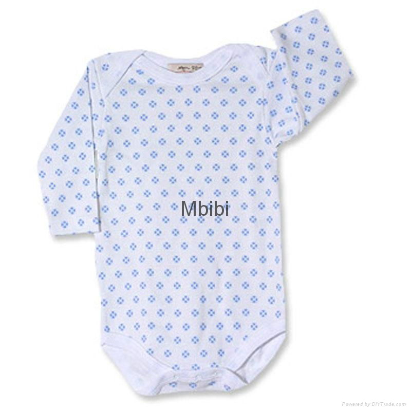 Mbibi Organic Cotton Long Sleeve Baby bodysuits 5