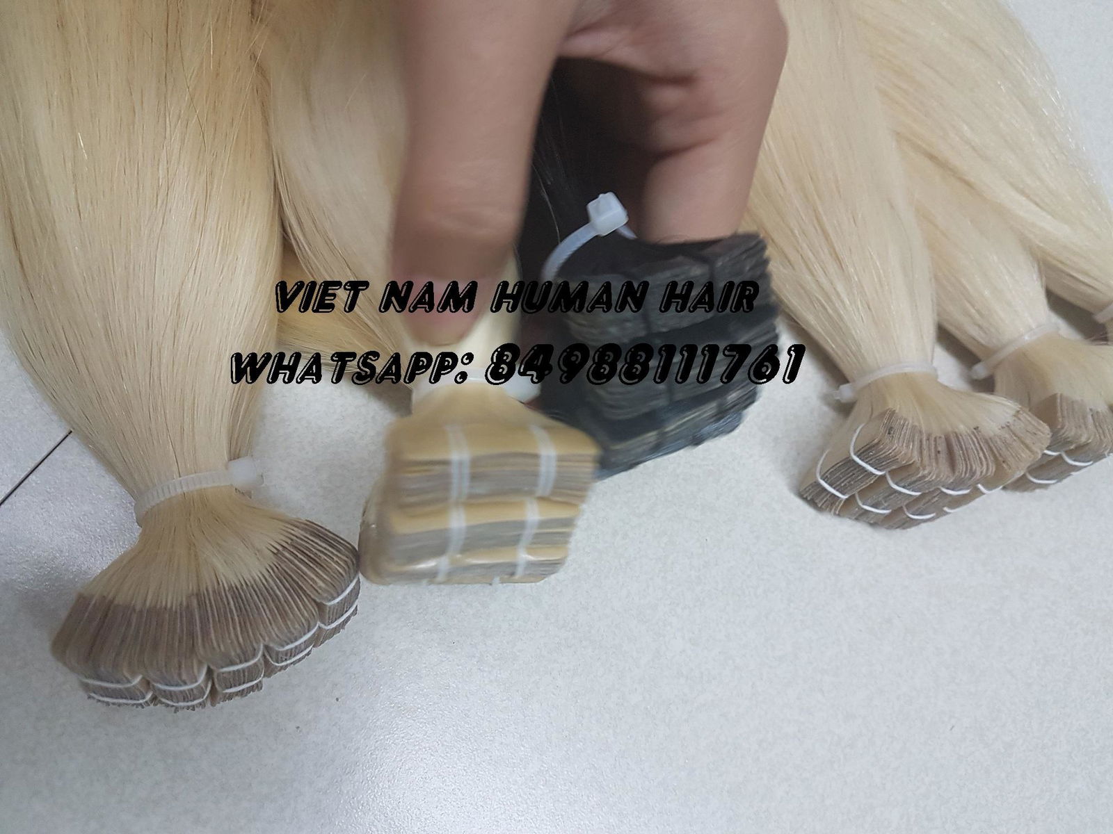 Wholesale Viet Nam Virgin Cuticle Human PU M-Tip Hair Extensions 3