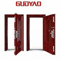 GUOYAO high quality Modern Safety Entry Steel Low Price Security Door made in ch 1