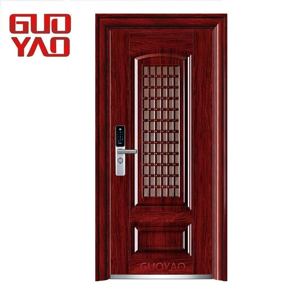 GUOYAO high quality Modern Safety Entry Steel Low Price Security Door made in ch 2