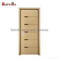 Solid wooden interior door new modern design wood door  in China