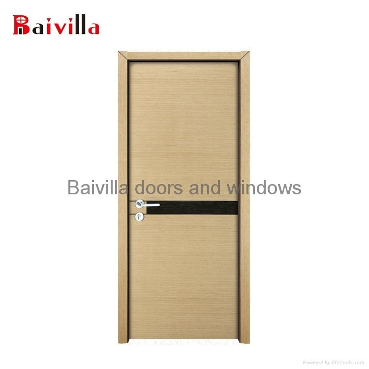 Solid wooden interior door new modern design wood door  in China 3