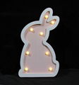 Customized battery rabbit lamp kids baby light holiday decorative gift 2