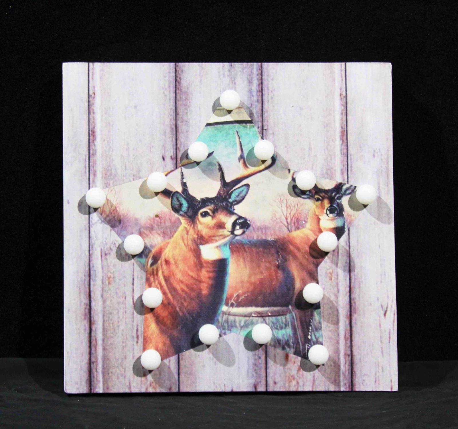 led wooden wall plaques multicolored pictures light up decoration