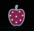 indoor decoration eco-friendly apple light wooden battery operated led light