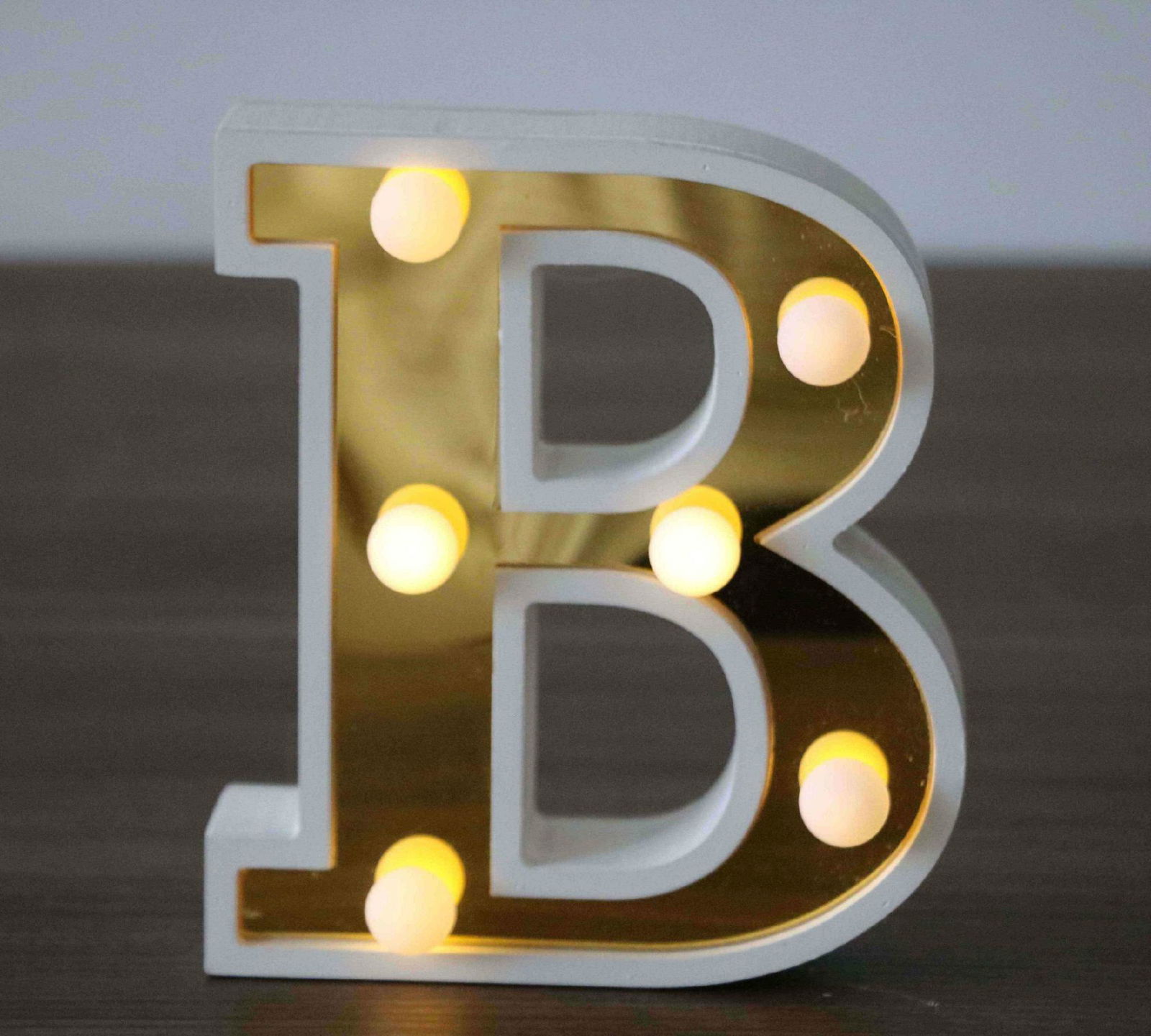 China suppliers customized wedding party decoration battery led letter lights 2