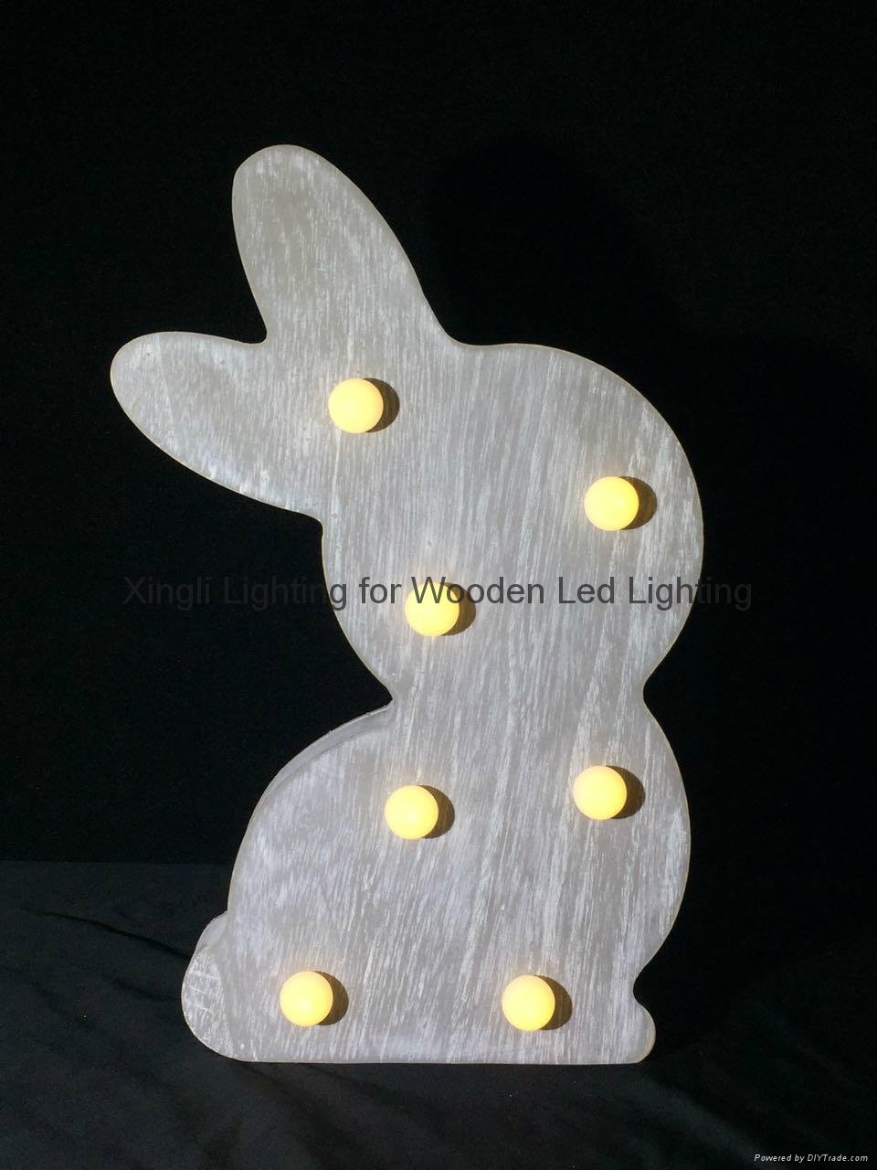 Butterfly wooden led night lamp baby bedroom battery control wooden night light 3