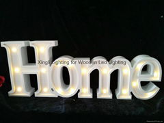 Beautiful letter led lighting wedding decorative wooden night light