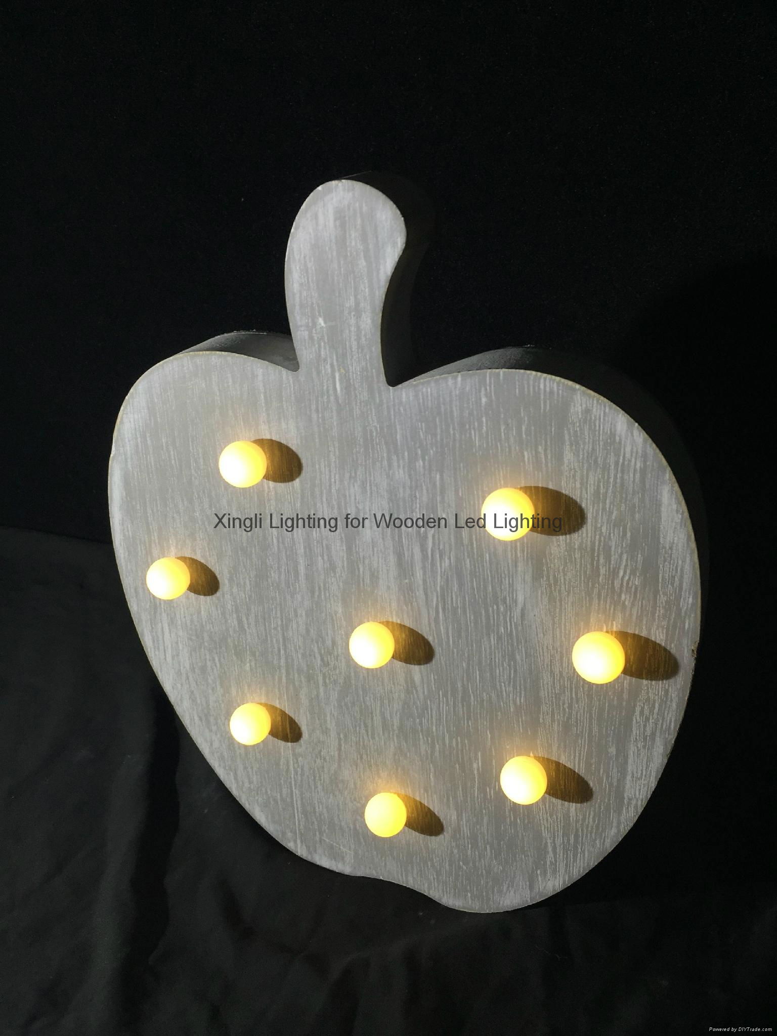 factory supply wooden LED night lamps decorative night lighting