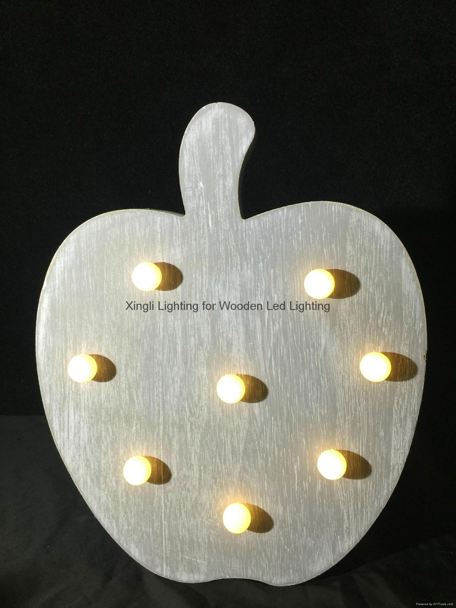 factory supply wooden LED night lamps decorative night lighting 2