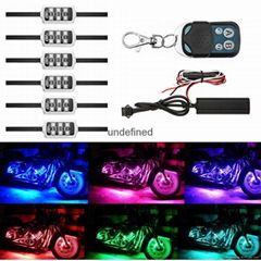 Motorcycle led lights- RGB LED-Control Car Light Atmosphere Strip Kits