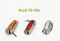 SMD 4 LED Clearance Side Marker Tail Lights Lamp Car Truck Trailer Boat