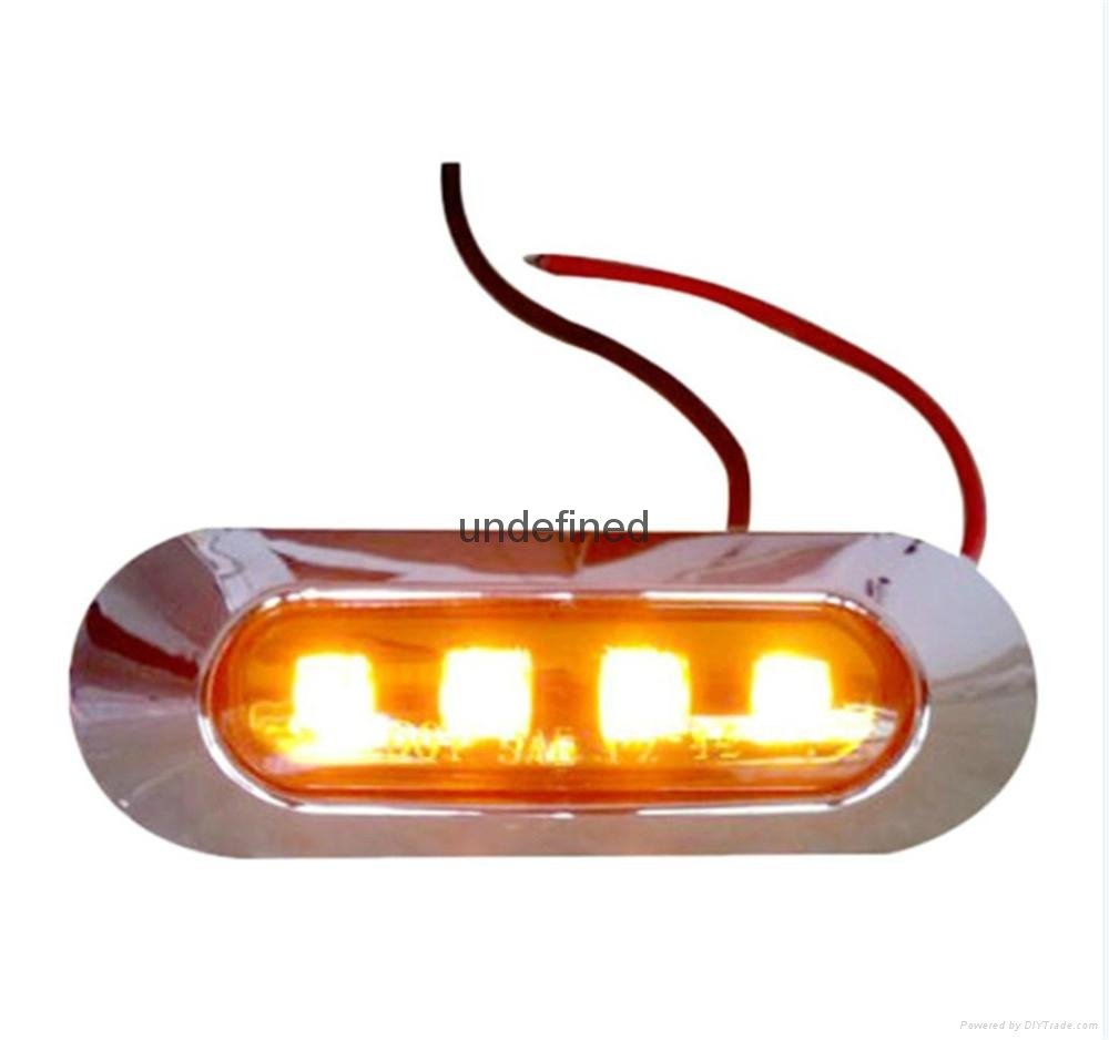 SMD 4 LED Clearance Side Marker Tail Lights Lamp Car Truck Trailer Boat 4