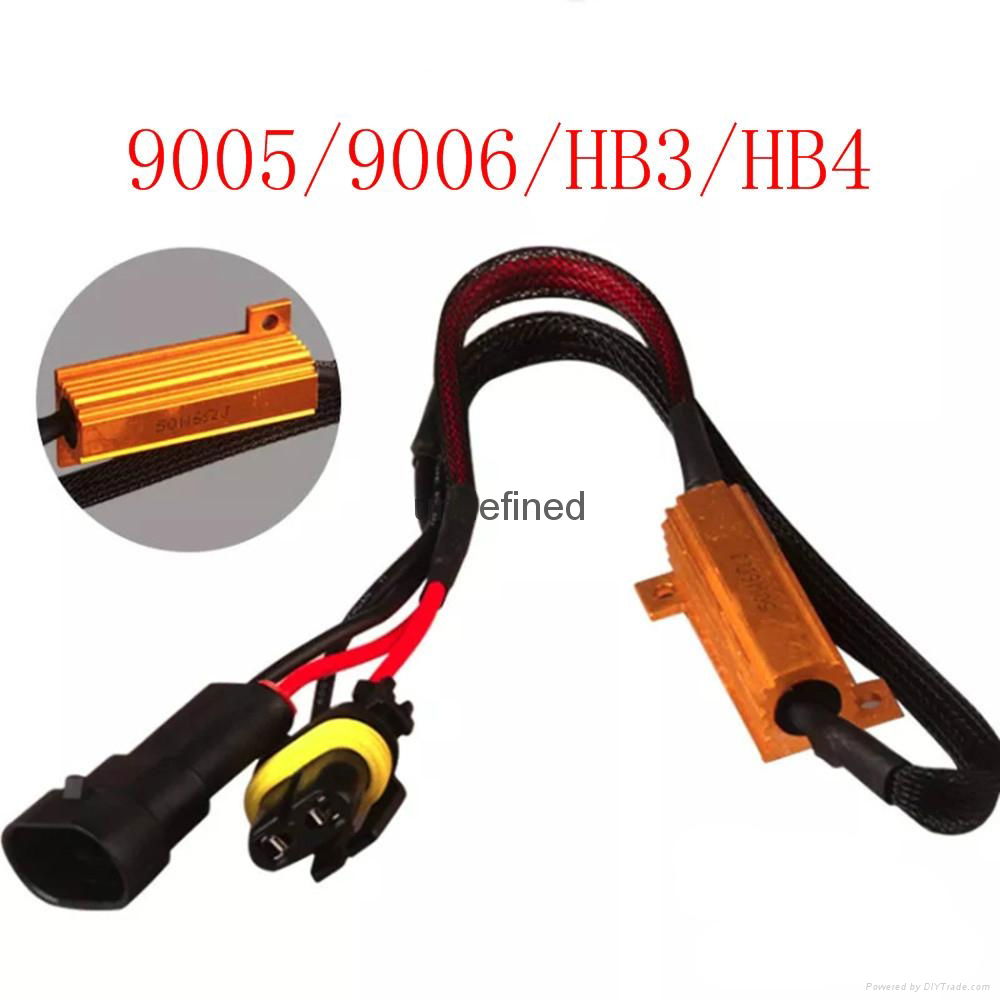 High Quality Car Fog Light 9005 9006 HB3 HB4 H7 H8 H11 H4 H13 LED Decoder Harnes 3