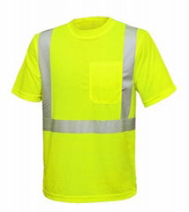 high visibility new design 3m safety tshirt