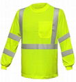 Hi-Vis Long Sleeve yellow Shirt with