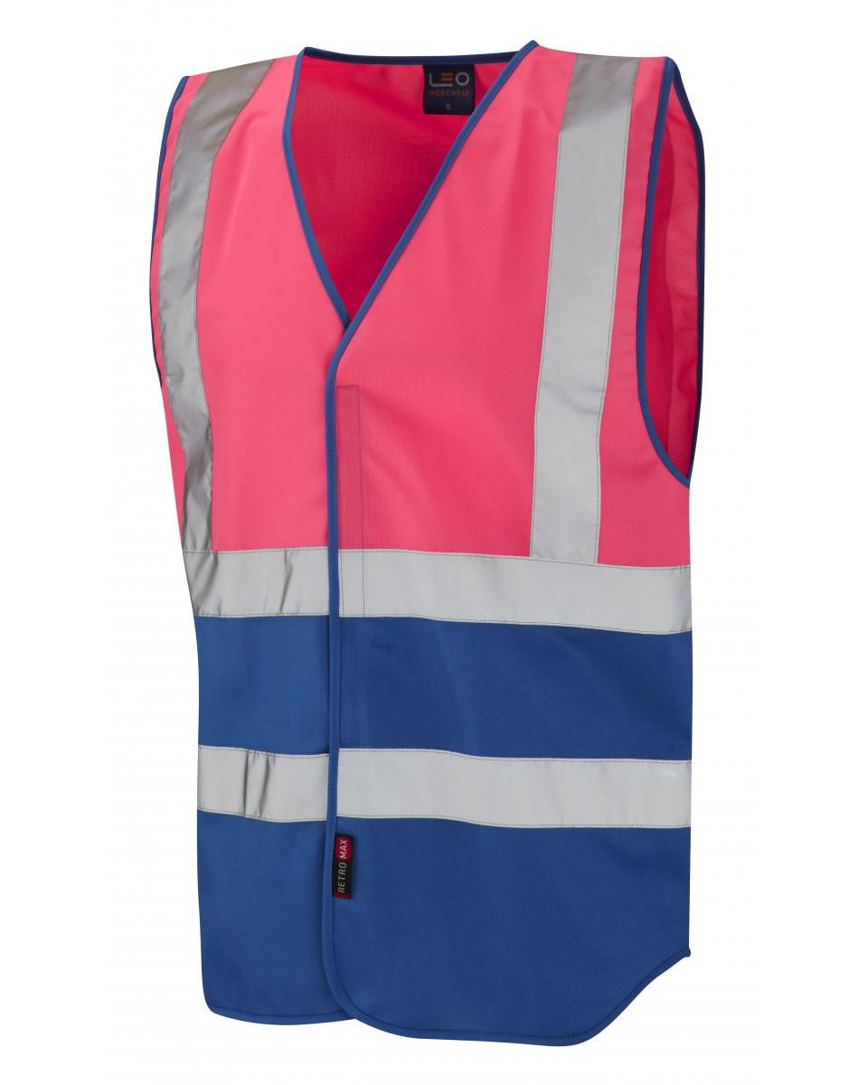 custom logo hi vis biocolor reflective vest