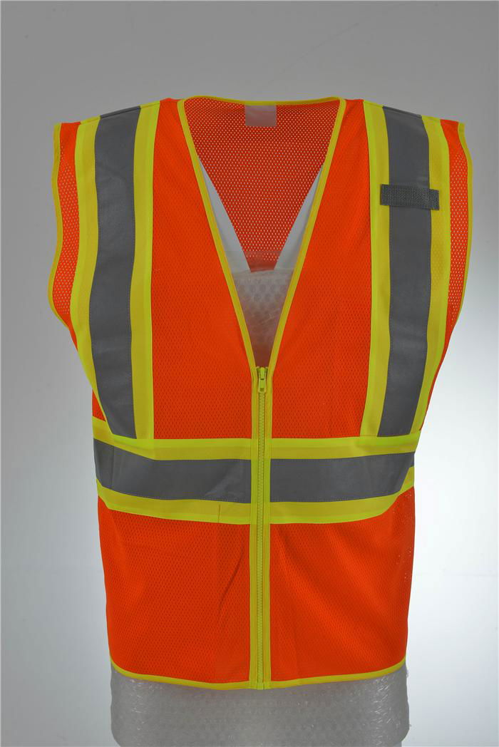 Hi Vis Safety Workwear Executive Reflective Vest Waistcoat Jacket 5