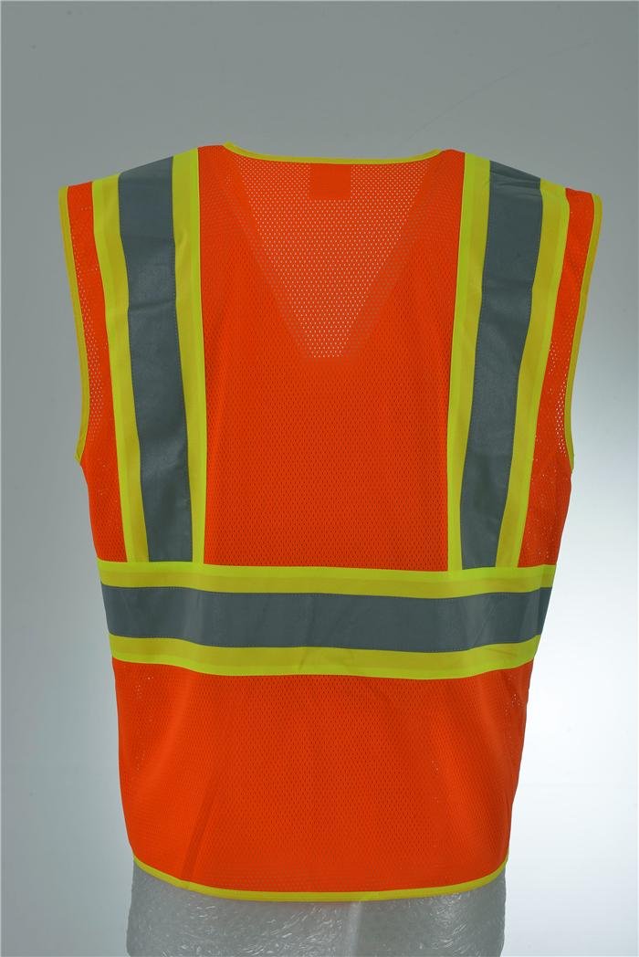 Hi Vis Safety Workwear Executive Reflective Vest Waistcoat Jacket 4