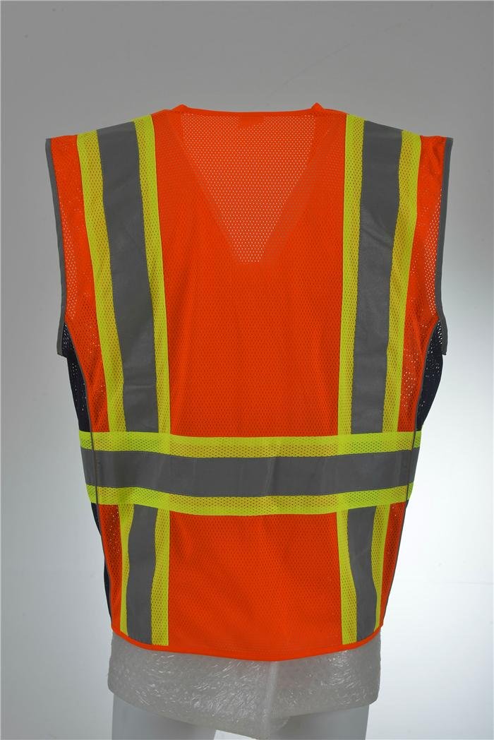 Hi Vis Safety Workwear Executive Reflective Vest Waistcoat Jacket 2